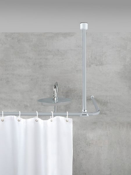 Produktbild: Deckenst&uuml;tze f&uuml;r Teleskop-Duschstange Chrom, f&uuml;r Stangen mit &Oslash; 2 / 2,5 cm
