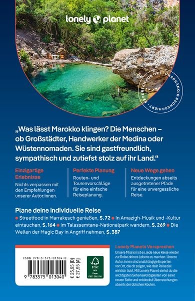 Produktbild: LONELY PLANET Reisef&uuml;hrer Marokko