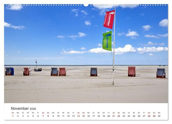 Produktbild: Amrum - Perle der Nordsee (hochwertiger Premium Wandkalender 2026 DIN A2 quer), Kunstdruck in Hochglanz