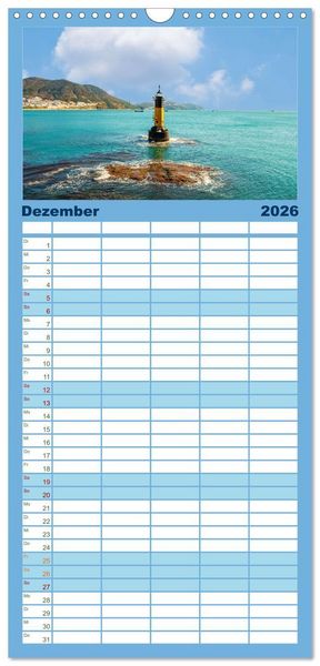 Produktbild: Familienplaner 2026 - Busan - Hafenstadt in S&uuml;dkorea mit 5 Spalten (Wandkalender, 21 x 45 cm) CALVENDO