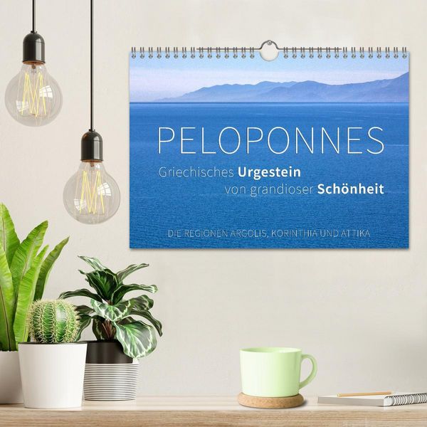 Produktbild: Peloponnes, Griechisches Urgestein von grandioser Sch&ouml;nheit. Die Regionen Argolis, Korinthia und Attika (Wandkalender 2026 DIN A4 quer), CALVENDO Monatskalender