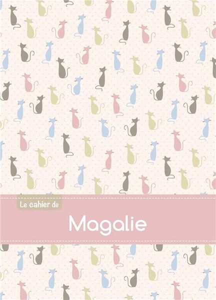 Produktbild: Cahier magalie blanc,96p,a5 chats
