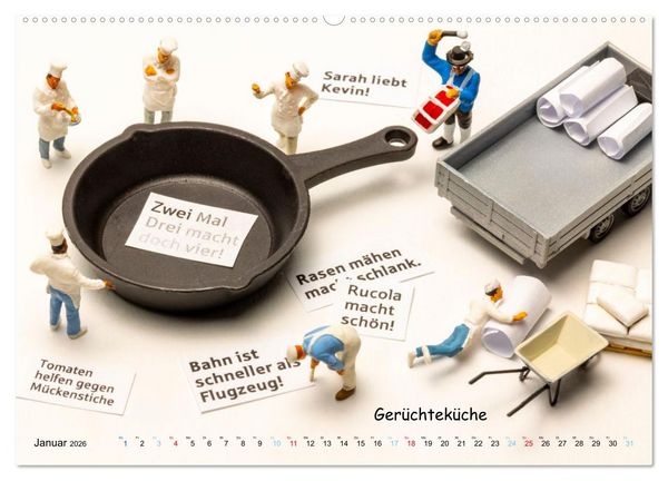 Produktbild: Fahrgaststreik! ... und andere Mini-Welten (hochwertiger Premium Wandkalender 2026 DIN A2 quer), Kunstdruck in Hochglanz