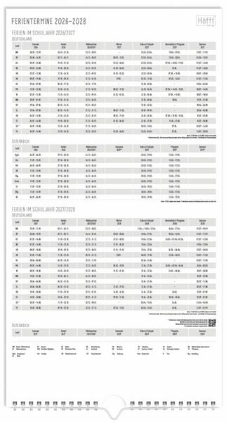 Produktbild: Familienplaner 26/27 Wand-Kalender 5-spaltig [Rainbow] 17 Monate