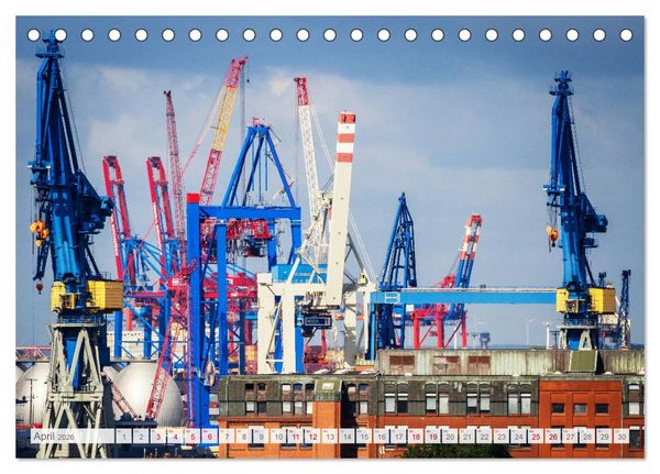 Produktbild: Hamburg. HafenCity, Kontorhausviertel und Speicherstadt. (Tischkalender 2026 DIN A5 quer), CALVENDO Monatskalender