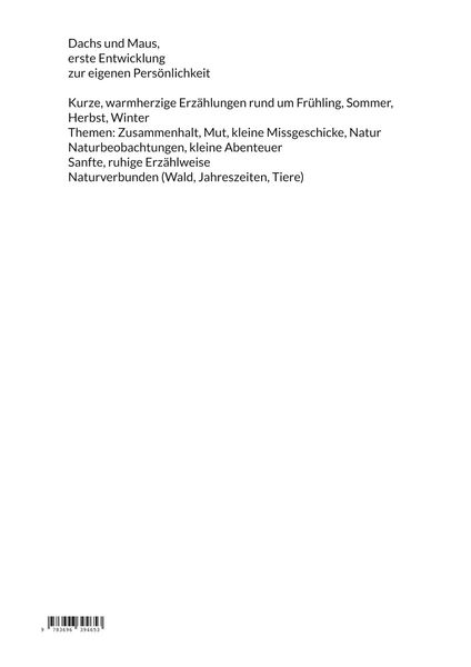 Produktbild: Erste Entwicklung zur eigenen Pers&ouml;nlichkeit von Dachs und Maus