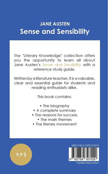 Produktbild: Study guide Sense and Sensibility by Jane Austen (in-depth literary analysis and complete summary)