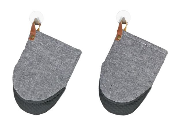 Produktbild: Topfhandschuhe Mod. Ada Mini Grau, Handfl&auml;chen aus Neopren