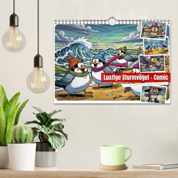 Produktbild: Lustige Sturmv&ouml;gel - Comic (Wandkalender 2027 DIN A4 quer), CALVENDO Monatskalender