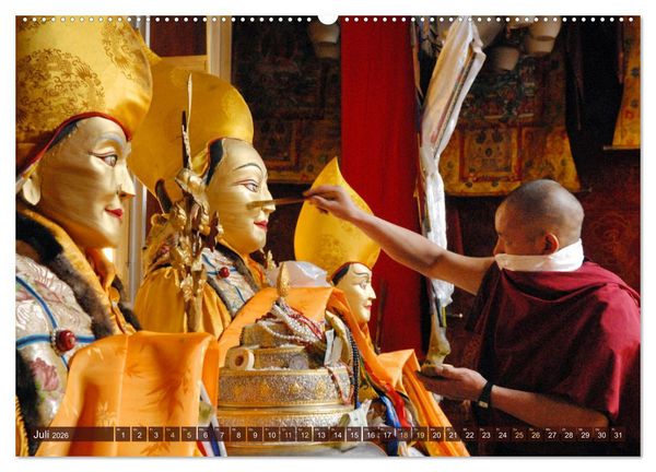 Produktbild: Tibet bewegt (hochwertiger Premium Wandkalender 2026 DIN A2 quer), Kunstdruck in Hochglanz