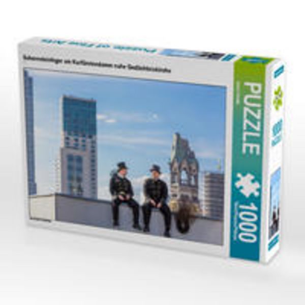 CALVENDO Puzzle Schornsteinfeger am Kurfürstendamm nahe Gedächtniskirche 1000 Teile Lege-Größe 64 x 48 cm Foto-Puzzle Bild von Joern Dudek