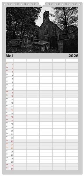 Produktbild: Familienplaner 2026 - Gothic Fantasy mit 5 Spalten (Wandkalender, 21 x 45 cm) CALVENDO