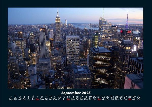 Produktbild: New York 2025 Fotokalender DIN A4