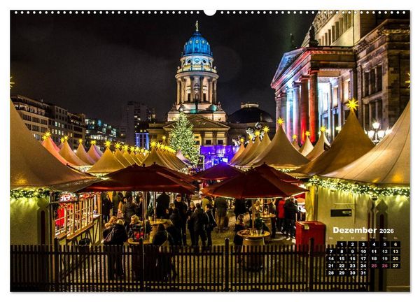 Produktbild: Berlin im Lichterglanz 2026 (Wandkalender 2026 DIN A2 quer), CALVENDO Monatskalender