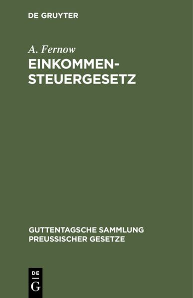 Produktbild: Einkommensteuergesetz
