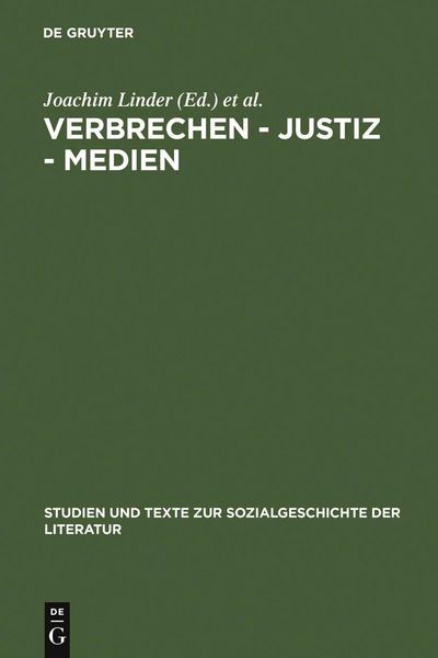 Produktbild: Verbrechen - Justiz - Medien