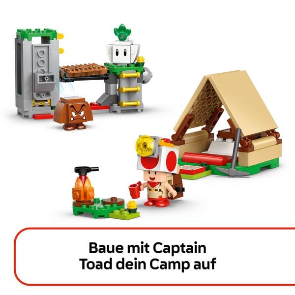 Produktbild: LEGO Super Mario 72040 Kapit&auml;n Toad-Camp, Spielzeug f&uuml;r Jungen & M&auml;dchen