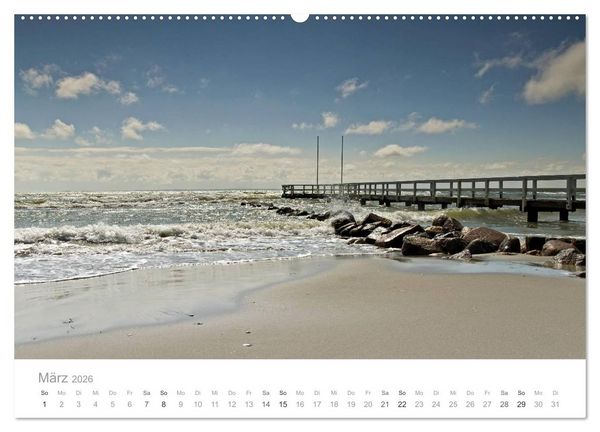 Produktbild: Gr&ouml;mitz - Ostseebad an der Sonnenseite (hochwertiger Premium Wandkalender 2026 DIN A2 quer), Kunstdruck in Hochglanz
