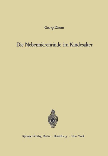 Produktbild: Die Nebennierenrinde im Kindesalter