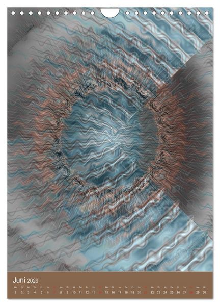 Produktbild: Digitale Kunst - rund und bunt (Wandkalender 2026 DIN A4 hoch), CALVENDO Monatskalender