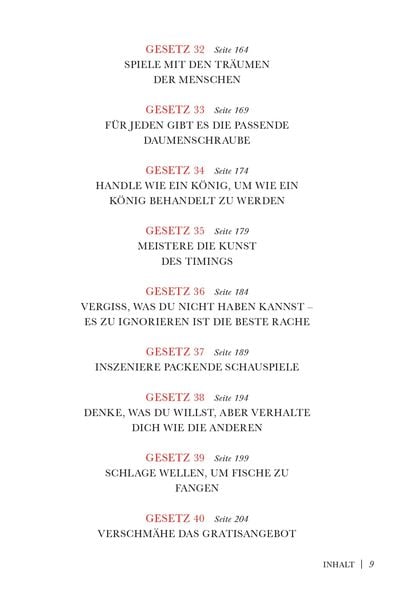 Greene, Power, 48 Gesetze der Macht
