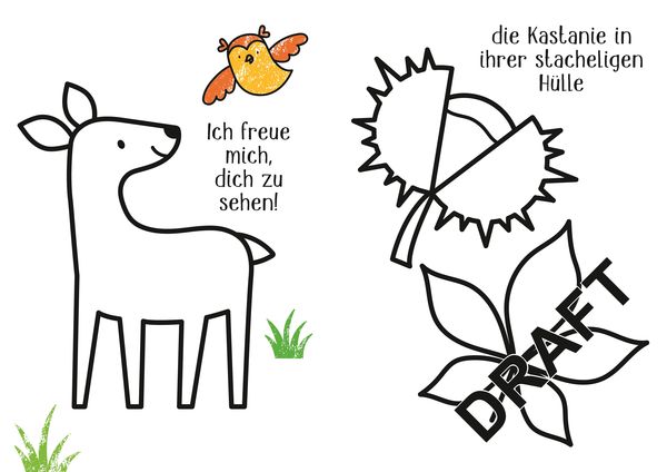 Produktbild: Kleine Kreativ-Werkstatt - Ganz einfach ausmalen: Herbst