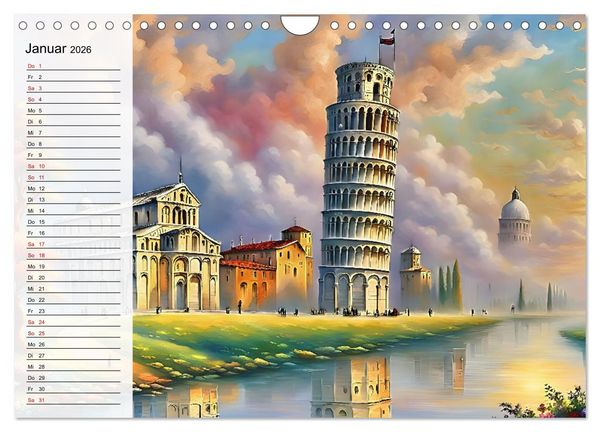 Produktbild: Verwunschene St&auml;dte in Traumwelten (Wandkalender 2026 DIN A4 quer), CALVENDO Monatskalender