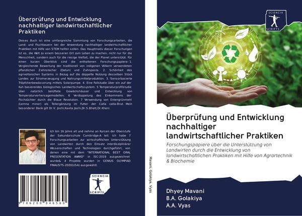 Produktbild: &Uuml;berpr&uuml;fung und Entwicklung nachhaltiger landwirtschaftlicher Praktiken