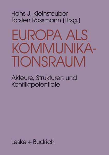 Produktbild: Europa als Kommunikationsraum