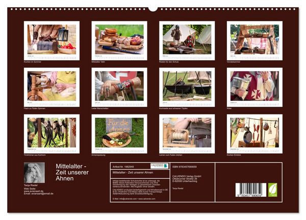 Produktbild: Mittelalter - Zeit unserer Ahnen (hochwertiger Premium Wandkalender 2026 DIN A2 quer), Kunstdruck in Hochglanz