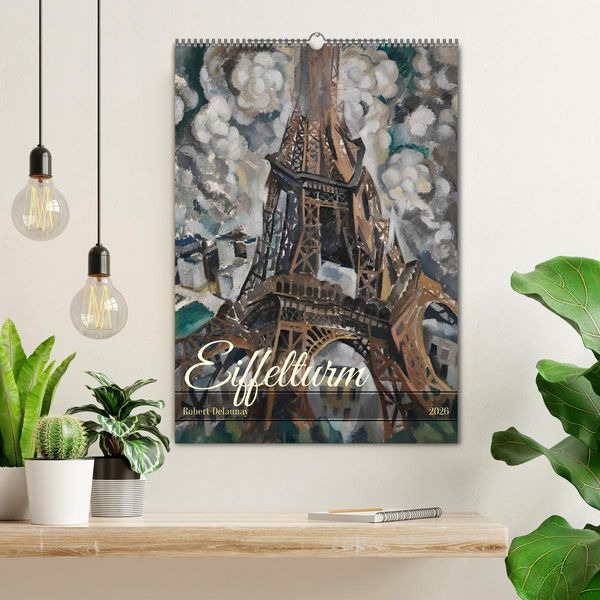 Produktbild: Eiffelturm - Robert Delaunay (Wandkalender 2026 DIN A2 hoch), CALVENDO Monatskalender