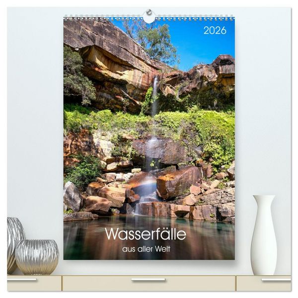 Produktbild: Wasserf&auml;lle aus aller Welt (hochwertiger Premium Wandkalender 2026 DIN A2 hoch), Kunstdruck in Hochglanz