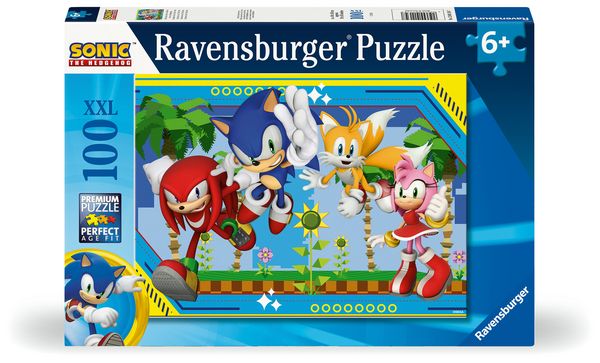 Produktbild: Kinderpuzzle 100 XXL Teile - Sonic the Hedgehog - Nichts kann Sonic aufhalten