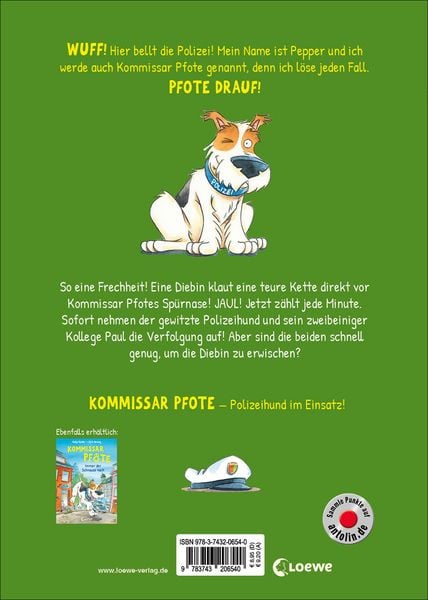 Produktbild: Kommissar Pfote (Band 2) - Auf der Spur der Diamanten-Diebin