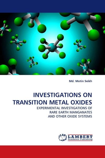 Produktbild: Investigations On Transition Metal Oxides