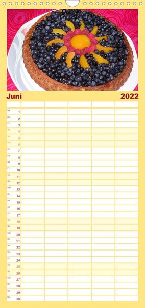 Produktbild: Familienplaner S&uuml;&szlig;es aus der Vollwert-Backstube (Wandkalender 2022 , 21 cm x 45 cm, hoch)