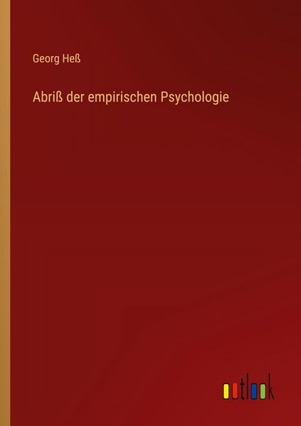 Produktbild: Abri&szlig; der empirischen Psychologie