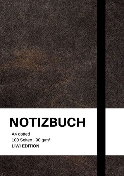 Produktbild: Notizbuch A4 dotted - 100 Seiten Soft Cover - schwarz