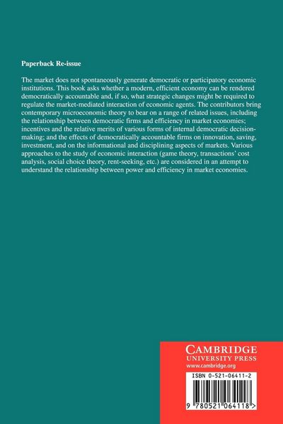 Produktbild: Markets and Democracy