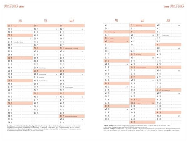 Produktbild: Mama AG Familienplaner Buch A5 2026
