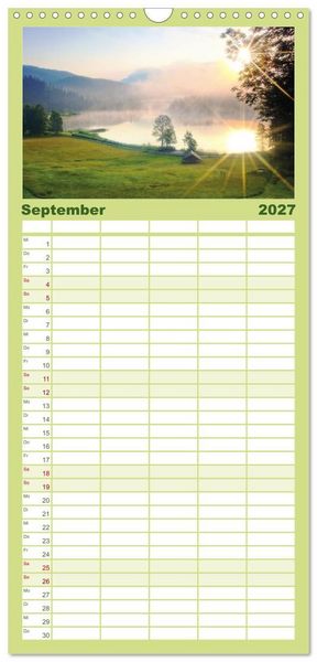Produktbild: Familienplaner 2027 - MITTENWALD Eine Perle im Oberen Isartal mit 5 Spalten (Wandkalender, 21 x 45 cm) CALVENDO