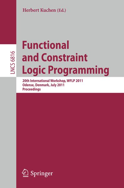 Produktbild: Functional and Constraint Logic Programming
