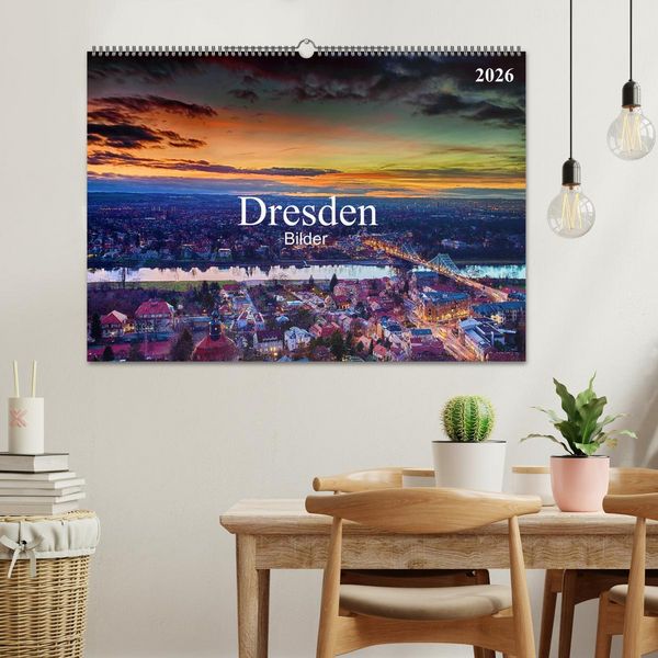 Produktbild: Dresden Bilder 2026 (Wandkalender 2026 DIN A2 quer), CALVENDO Monatskalender