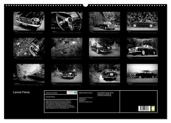 Produktbild: Lancia Flavia (Wandkalender 2026 DIN A2 quer), CALVENDO Monatskalender
