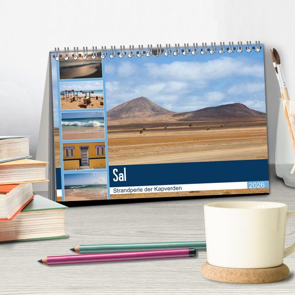 Produktbild: Sal - Strandperle der Kapverden (Tischkalender 2026 DIN A5 quer), CALVENDO Monatskalender
