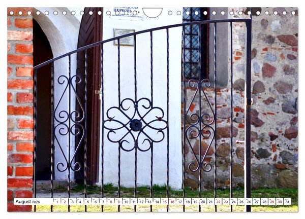 Produktbild: Die Kirche von M&uuml;hlhausen - Ein architektonisches Kleinod in Ostpreu&szlig;en (Wandkalender 2026 DIN A4 quer), CALVENDO Monatskalender