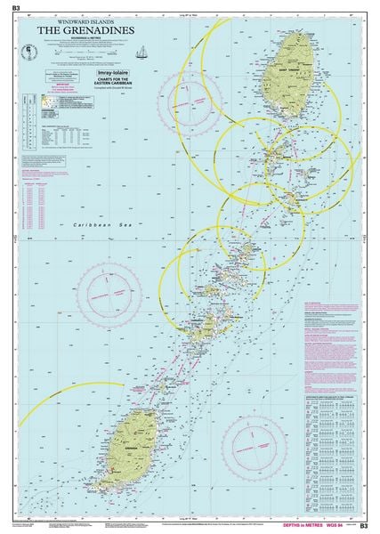 Produktbild: B3 The Grenadines, Imray Chart