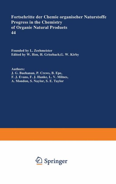 Produktbild: Fortschritte der Chemie organischer Naturstoffe / Progress in the Chemistry of Organic Natural Products
