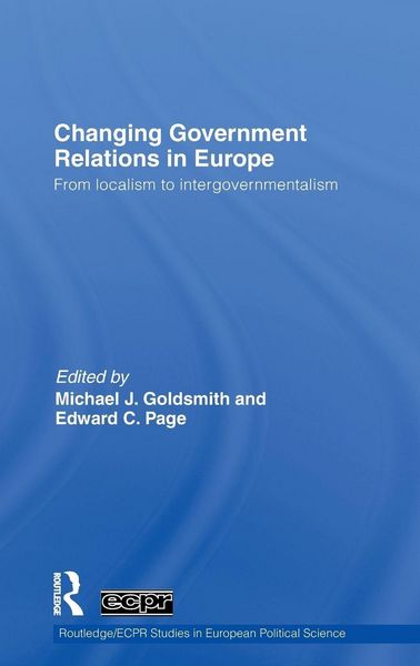 Produktbild: Changing Government Relations in Europe