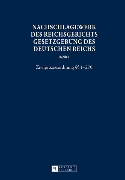 Produktbild: Nachschlagewerk des Reichsgerichts - Gesetzgebung des Deutschen Reichs
